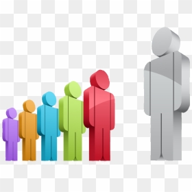Transparent Crowd Of People Clip Art - 3d People, HD Png Download - crowd icon png