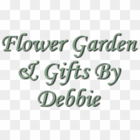 Calligraphy, HD Png Download - flower garden png