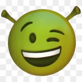 Shrek, HD Png Download - winky face emoji png