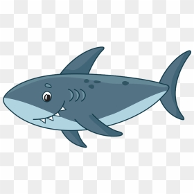 Shark Clipart - Clip Art Shark, HD Png Download - cartoon shark png