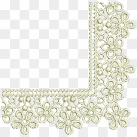 Lace Textile Information Clip Art - Motif, HD Png Download - gold lace png