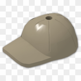 Minifig Cap With Short Arched Peak With Seams And Top - Baseball Cap, HD Png Download - baseball seams png