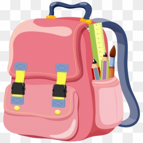 Backpack Clip Art - School Bag Cartoon Png, Transparent Png - backpack clipart png