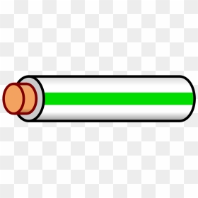 Wire White Green Stripe - White Wire Green Stripe, HD Png Download - green rectangle png