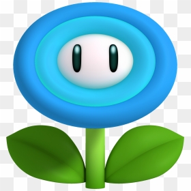 Ice Flower Smwu - Transparent Fire Flower Mario, HD Png Download - fire flower png