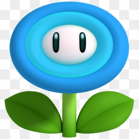 Ice Flower Smwu - Transparent Fire Flower Mario, HD Png Download - fire flower png