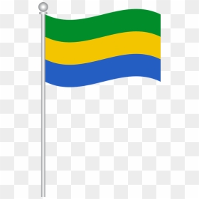 Flag Of Gabon, Flag, Gabon, World Flags , Png Download - De La Bandera De Gabon, Transparent Png - world flags png