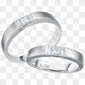 18k White Color Gold Diamond Ring - Pre-engagement Ring, HD Png Download - white ring png