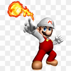 Mario With Fire Flower , Png Download - Mario Fire Flower Mode, Transparent Png - fire flower png