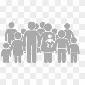 Multiple Family Icon - Far Is 2 Meters, HD Png Download - crowd icon png