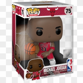 10 Super Size Funko 45598 Pop Nba Michael Jordan Collectable - Figurine Pop Michael Jordan, HD Png Download - michael jordan dunk png
