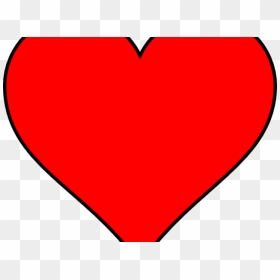 Red Heart Outline - Heart, HD Png Download - heart png outline