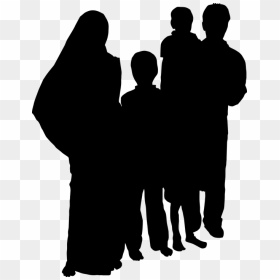 Elderly Couple Silhouette Png, Transparent Png - family vector png