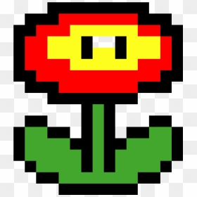 Mario Fire Flower Pixel Art Hd Png Download Vhv