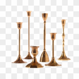 Gold Taper Holder - Bougeoir Doré Pas Cher, HD Png Download - candelabra png