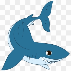 Shark Clipart - Great White Shark, HD Png Download - cartoon shark png