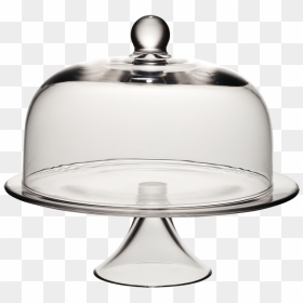 Cake Plate With Dome Cover Bing Images - Cake Plate With Cover Transparent, HD Png Download - glass dome png