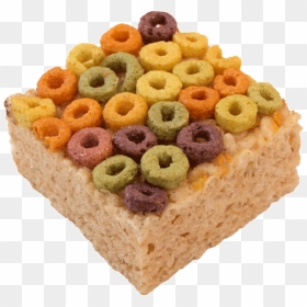 White Sugar Sponge Cake, HD Png Download - froot loops png