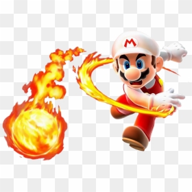 Fire Mario Super Mario Galaxy, HD Png Download - fire render png