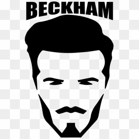 David Beckham Outline Football Sticker - Poster, HD Png Download - football outline png