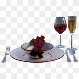 Wine Glass, HD Png Download - place setting png