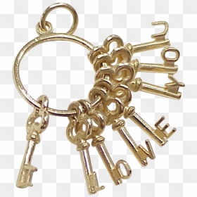 Keychain, HD Png Download - gold key png