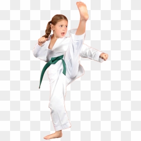 Karate Kids Girls , Png Download - Taekwondo Girl Kid Kick, Transparent Png - karate kid png