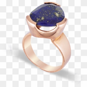 Lapis Lazuli Rose Gold Ring - Engagement Ring, HD Png Download - lapis lazuli png