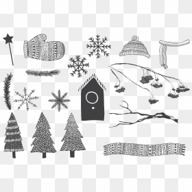 Hand Drawn Christmas Vector - Illustration, HD Png Download - christmas vector png