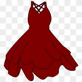 Dress Clipart Red - Little Black Dress Clip Art, HD Png Download - red dress png