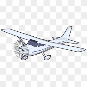 Aircraft Plane Clip Art Free Vector / 4vector - Cessna Clipart, HD Png Download - plane vector png