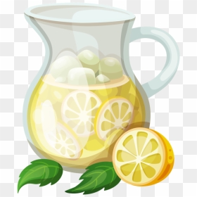 Lemon Clipart Lemonade Pitcher - Transparent Lemonade Clipart, HD Png Download - lemonade pitcher png