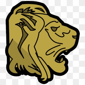 Cartoon Lion Head Transparent - Lion Side View Transparebt, HD Png Download - lion head logo png