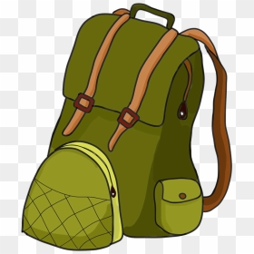Messy Backpack Clipart Royalty Free Download Download - Hiking Backpack Clipart Transparent, HD Png Download - backpack clipart png