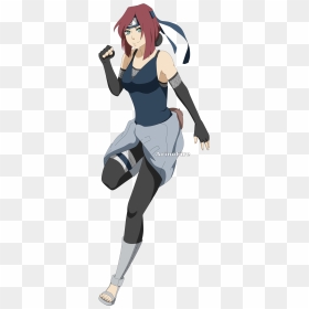 Red Hair Anime Boy Ninja - Custom Female Naruto Character, HD Png Download - naruto hair png