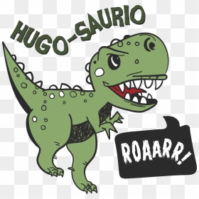 Kids T Shirt Dinosaur With A Name - Dinosaurio Niño, HD Png Download - cute dinosaur png