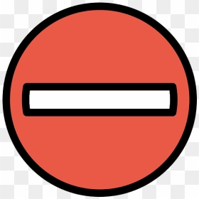 No Entry Emoji Clipart - Circle, HD Png Download - free entry png