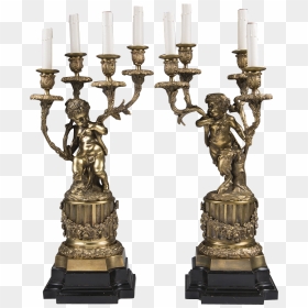 Bronze 19th Century Candelabras - Lamp, HD Png Download - candelabra png