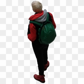 Woman With Backpack, Aerial View - Aerial People Png, Transparent Png - tree cutout png