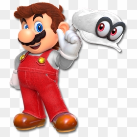Super Mario Odyssey Mario Transparent, HD Png Download - fire flower png
