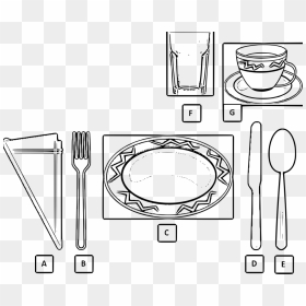 Furniture Basic Table How - Clip Art Table Setting, HD Png Download - place setting png