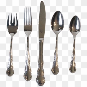 Reed And Barton Dickenson Five Piece Place Setting - Knife, HD Png Download - place setting png