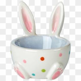 Eggcup With Rabbit Ears Blue - Ceramic, HD Png Download - rabbit ears png