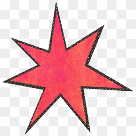 #freetoedit #ftestickers #decoration #design #starburst - Heptagram, HD Png Download - red starburst png