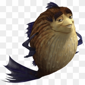Shark Tale Character Sykes The Pufferfish Posing - Puffer Fish From Shark Tails, HD Png Download - cartoon shark png