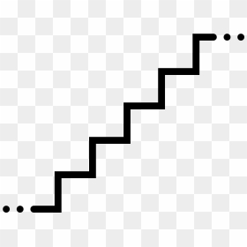 Staircase Vector Next Step - Transparent Background Stairs Icon, HD Png Download - stairs icon png