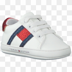 White Tommy Hilfiger Baby Shoes Lace-up Shoe - Skate Shoe, HD Png Download - shoe lace png