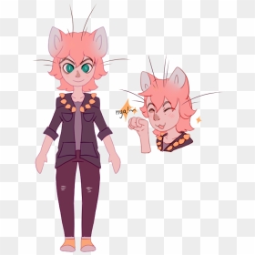 Pleas Draw My Kawaii Neko Girl She Has Pink Hair, Fluffy - Cartoon, HD Png Download - neko girl png