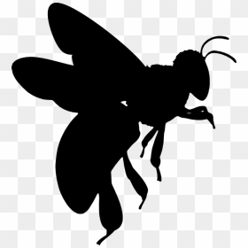 Abelha Silhueta, HD Png Download - wing silhouette png