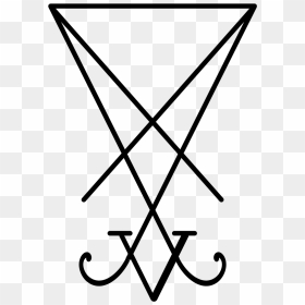 Sigil Of Lucifer Vector, HD Png Download - satanic cross png